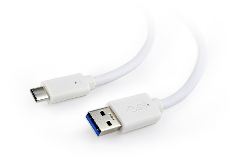 Gembird USB3.0 kabel AM-CM wit 0.5 meter, 600MB/s, charging 3A (36W), *USBAM *USBCM