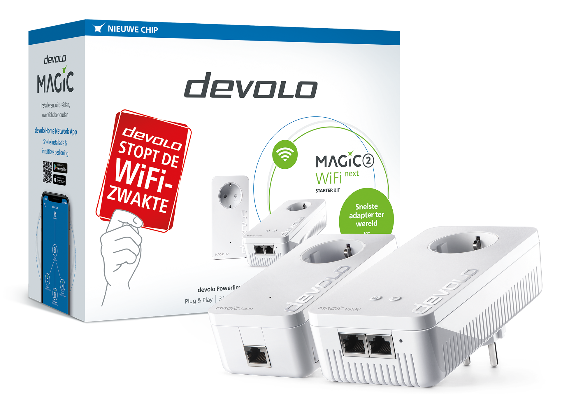 Devolo magic 2 wifi next starter kit PowerLine WiFi adapter, AC+N Dual Band