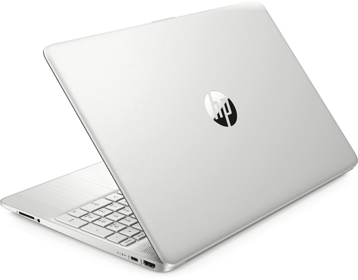 HP laptop 15s-fq2403nd hp 15s-fq2403nd - core i5 1135g7 / 2.4 ghz - win 10 home 64 bits - iris xe graphics - 8 gb ram - 512 gb ssd nvme, hp value - 15.6 ips 1920 x 1080 (full hd) - wi-fi 5 - natuurlijk zilver, geschilderde afwerking (deksel en voet)