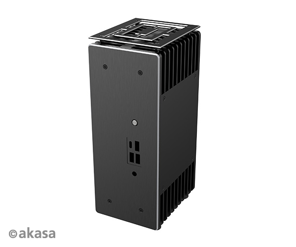 Akasa Turing ABX, Compact fanless case for Gigabyte AMD Ryzen BRIX 4000U-Series Mini-PC with Radeon GPU.