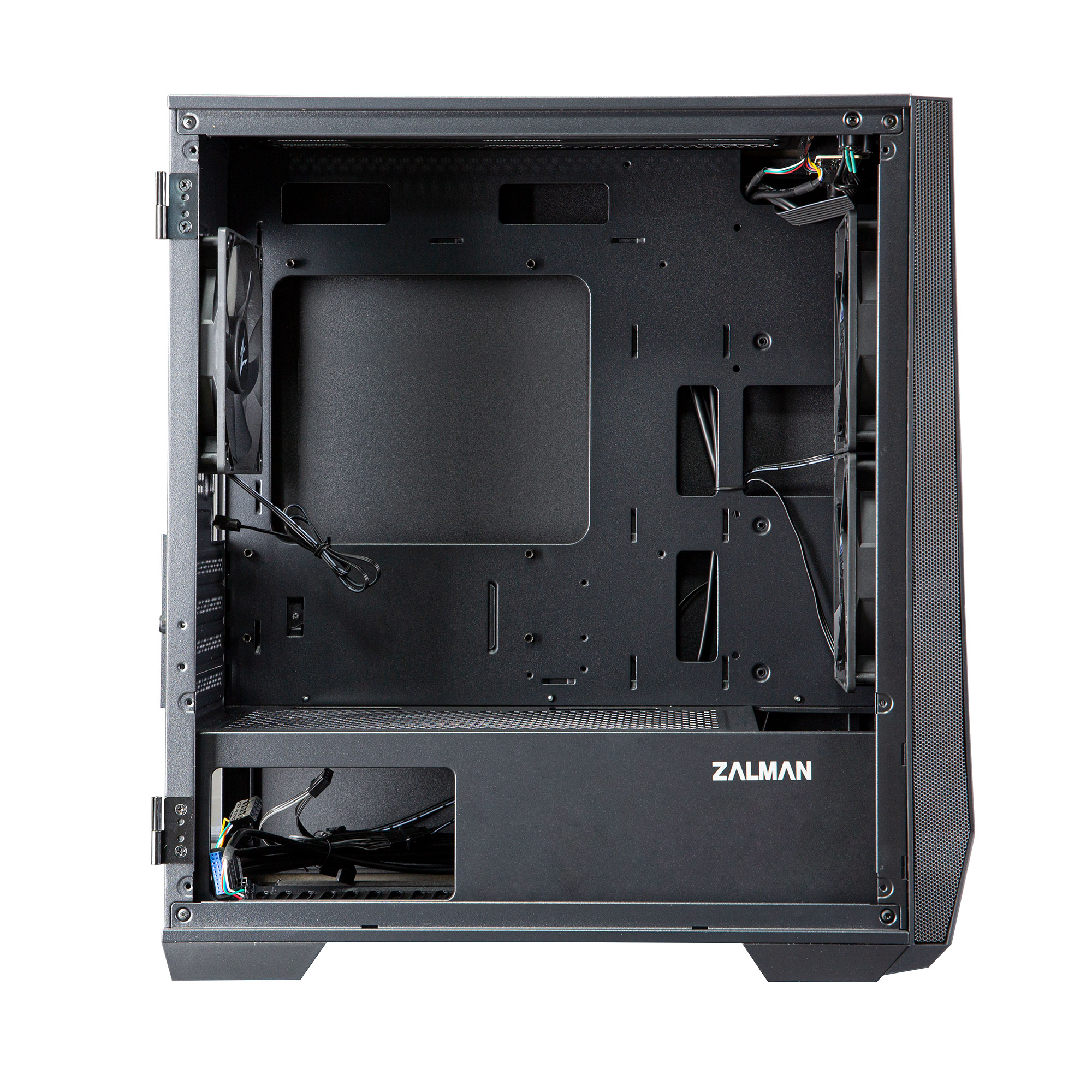 Zalman Z1 Iceberg - mATX Mid Tower PC Case/ Pre-installed fan : 2 x 120mm fan in front & 1 x 120mm fan in rear/ Support up to 240mm radiator at front/Top/ Drive bays : 2 x 2.5/3.5 & 3 x 2.5/ Tempered glass on left side/ Dimension : 360(D) x 210(W) x