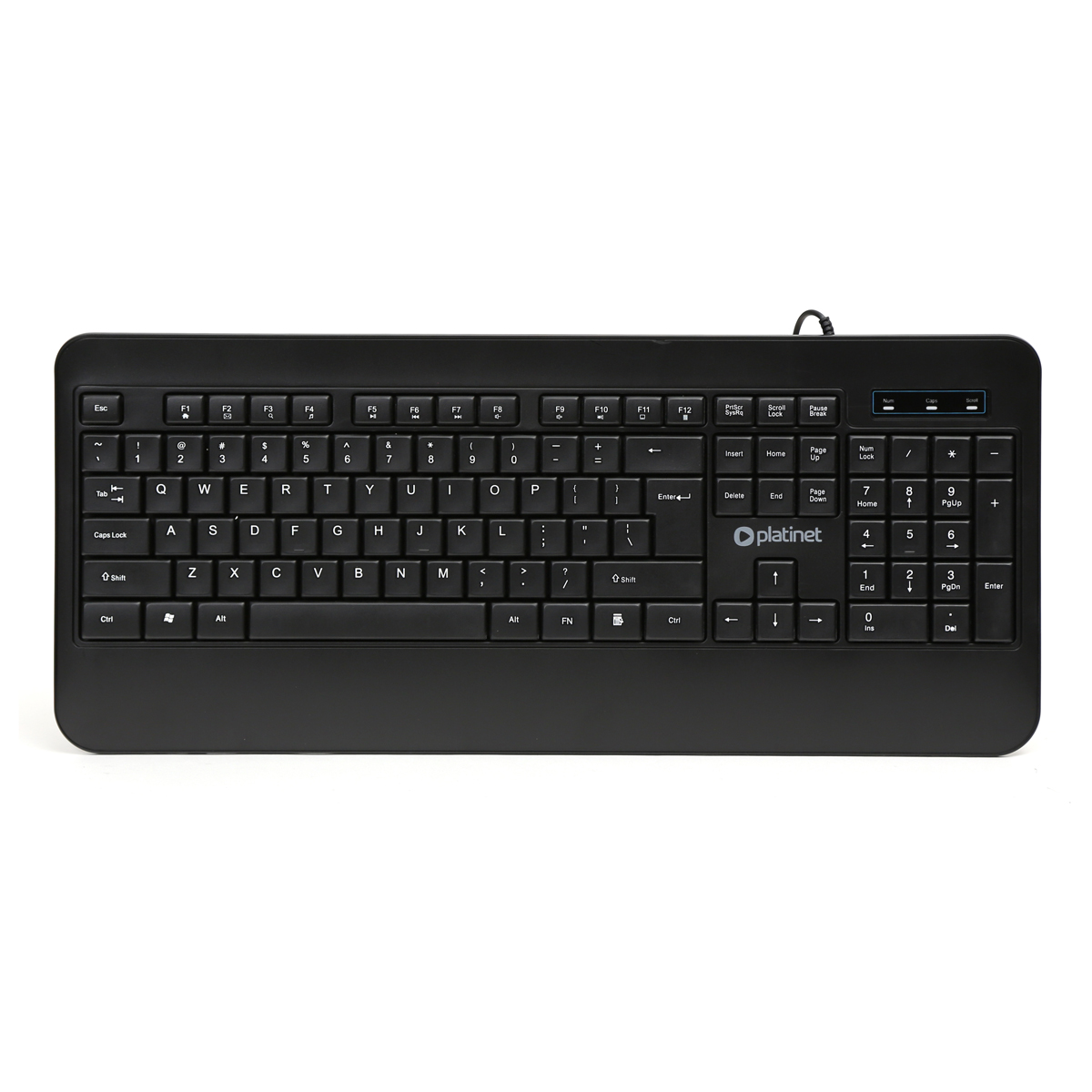 Platinet keyboard K110 - 104 keys, 1,2 m USB, 449.2*192.4*22 mm, 8 mln x keystroke