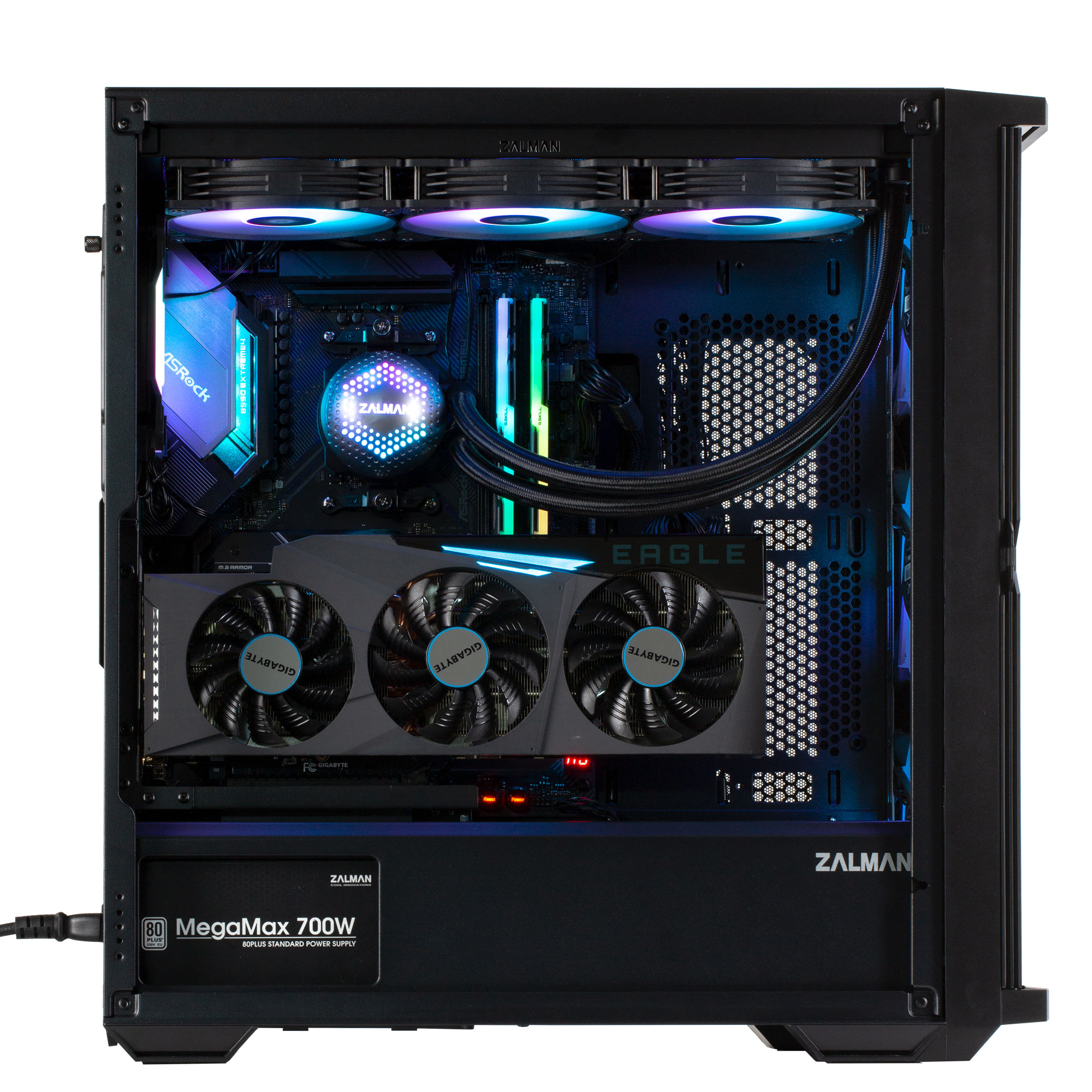 Zalman Z10 Duo - ATX Mid-Tower Case/ Pre-installed fan: 3x 120mm(Front), 1x 120mm(Rear)/ T/G Side Panel, Mesh and Glas Front Panel/ Dust Filter at Front/ 1x USB Type-C applied/ GPU Support Brace Included/ Dimension : 481 x 220 x 488 (H)mm