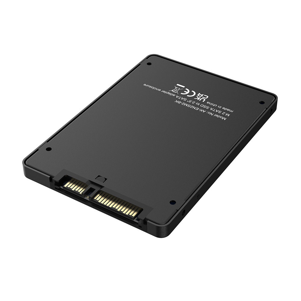 Akasa M.2 SATA SSD to 2.5 SATA Adapter Enclosure (only SATA M.2 drives, does not support NVMe M.2 drives)