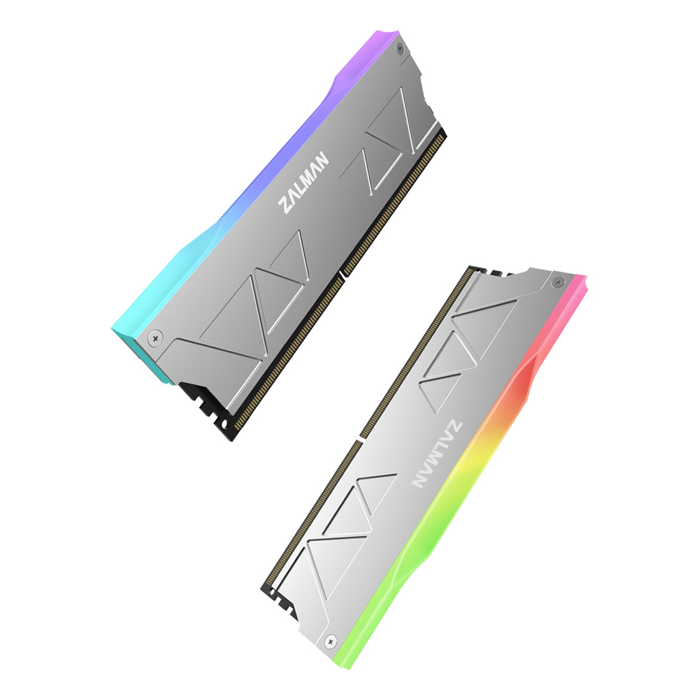 Zalman ZM-MH10 RAM Heatsink (2-Pack, addressable RGB, Aluminum Alloy, 5V, 3Pin Connector, Compatible with Single or Double sided RAM