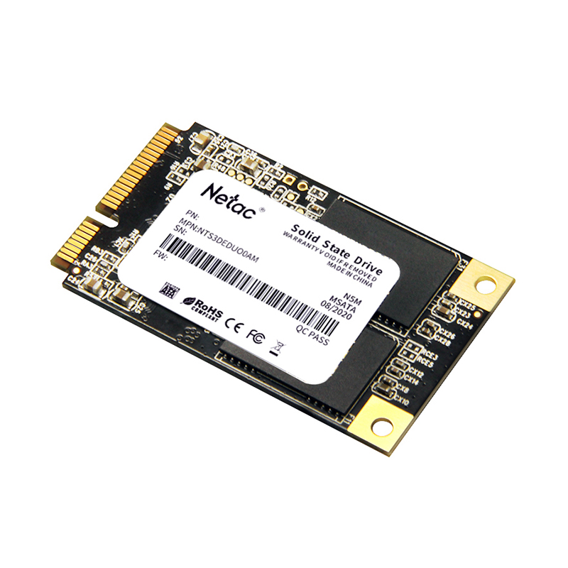 Netac N5M mSATA SATAIII 3D NAND SSD 256GB, R/W up to 540/490MB/s