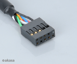 Akasa Firewire ieee1394 internal extension cable 40 cm male-femal, *MBM, *MBF