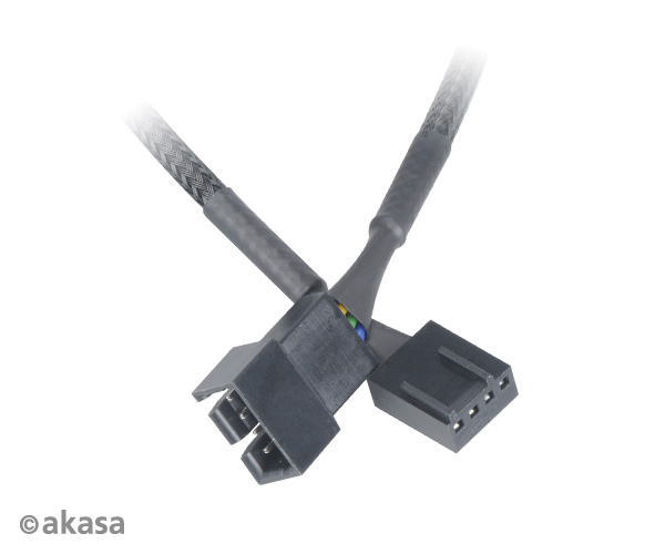 Akasa pwm fan extension cable - 30cm, *FANM, *FANF