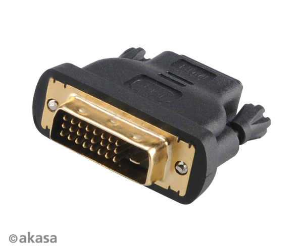 Akasa dvi male to hdmi femaleadapter with gold plated contacts, *DVIM, *HDMIF