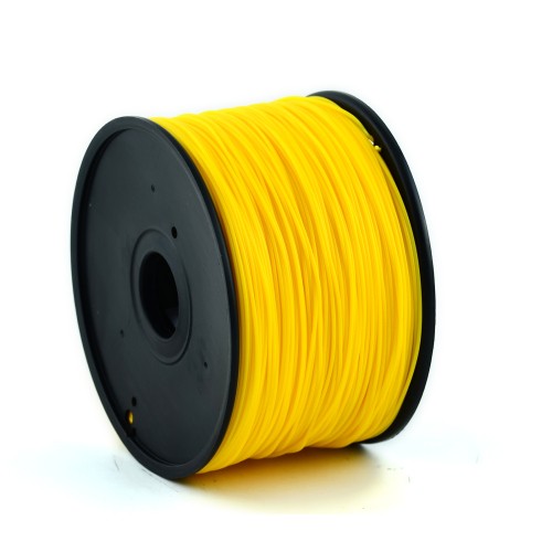 Gembird PLA plastic filament for 3D printers, 3 mm diameter, golden-yellow