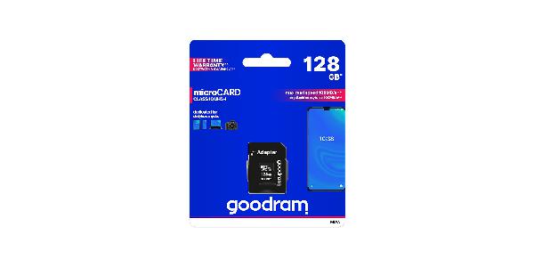 GOODRAM MicroSD M1AA (SecureDigital) 128GB SDXC Class 10, UHS-I + adapter