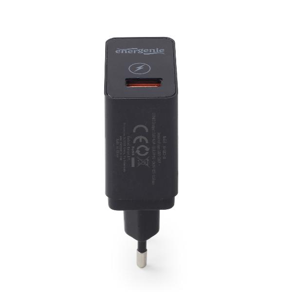 Energenie USB quickcharger, QC 3.0, zwart