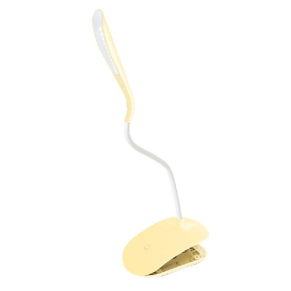PLATINET DESK LAMP 3W FLEXIBLE WITH CLIP YELLOW