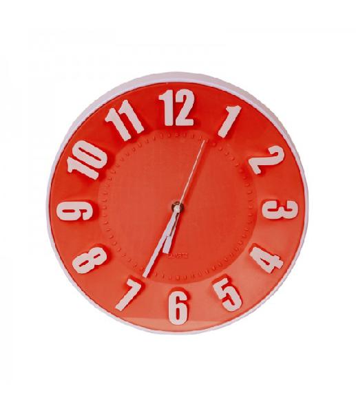 PLATINET TODAY WALL CLOCK/ RED