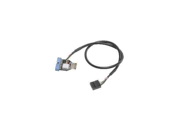 Akasa USB 3.1 Gen2 internal to USB 3.1 Gen1 19-pin adapter cable, *MBM, *MBF