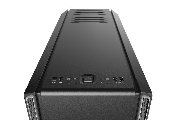 be quiet! Silent Base 601 Window Silver, 532 x 240 x 514, IO-panel 2x USB 3.0, 1x USB 2.0, HD Audio, 3 (7) x 3,5, 6 (14) x 2,5, inc 2x 140 mm Pure Wings 2, dual air channel cooling, Tinted and Tempered Glass side panel