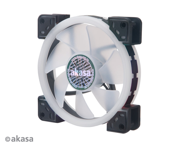 Akasa 12cm TWIN Loop, Dual Sided Addressable RGB LED Fan, Vegas TLX (ASUS Aura, MSI Mystic Light Sync, Gigabyte Fusion, ASRock Cert.)