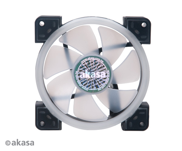 Akasa 12cm TWIN Loop, Dual Sided Addressable RGB LED Fan, Vegas TLX (ASUS Aura, MSI Mystic Light Sync, Gigabyte Fusion, ASRock Cert.)