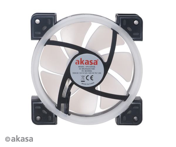 Akasa 12cm TWIN Loop, Dual Sided Addressable RGB LED Fan, Vegas TLX (ASUS Aura, MSI Mystic Light Sync, Gigabyte Fusion, ASRock Cert.)