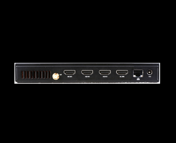 Giada MiniPC barebone DM6-V1605B40M0G-4*HDMI-GIA, AMD Ryzen V1605B, 4C/8T, 4 x HDMI, 2 x DDR4 2400 SO-DIMM, 1 x 2.5 SATA, 1 x mSATA, 1 x GigaBit LAN, 2x USB3.1, 2 x USB2