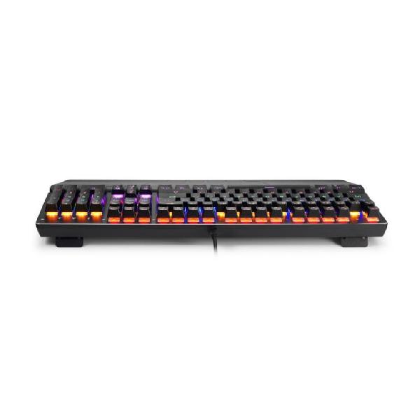 Varr mechanical keyboard, 104 keys anti-ghosting, blue switches, 6 color LED, 11 lighting modes, USB US intl.