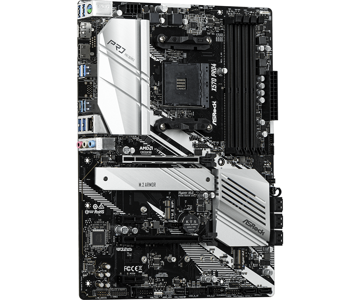 ASRock X570 Pro 4 ATX, 4xDDR 4 2933 SATA3 USB3, AM4