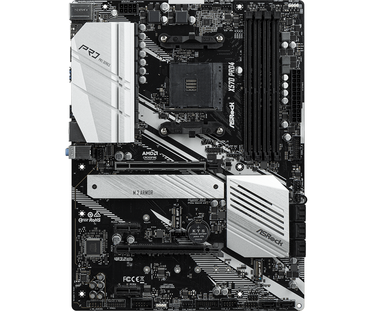ASRock X570 Pro 4 ATX, 4xDDR 4 2933 SATA3 USB3, AM4