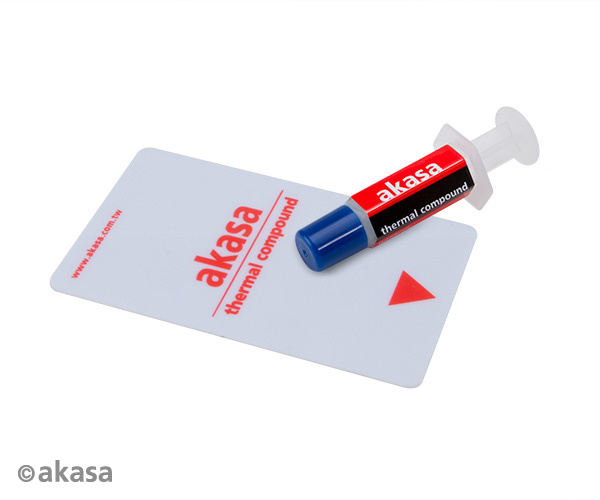 Akasa Premium, Hi-reliability and performance, non pressure dependent thermal compound, 3g with spreader card