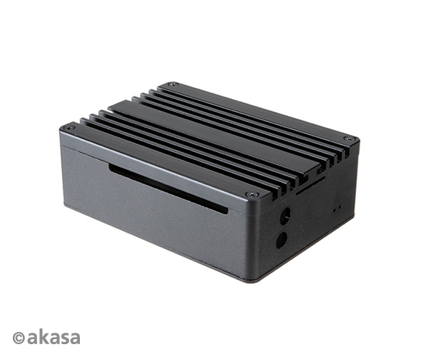 Akasa Gem Pi 4 Extended Aluminium case with Thermal Modules for Raspberry Pi 4 Model B, (SD Slot concealed)
