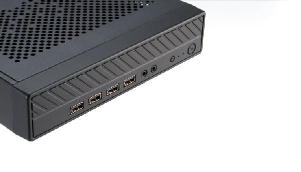 Akasa Cypher MX, Sub 2L Thin Mini ITX Chassis with 4 USB 2.0 ports, VESA mountable.