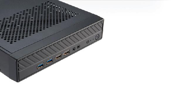 Akasa Cypher MX3, Sub 2L Thin Mini ITX Chassis with 2 x USB 2.0 & 2 x USB 3.0, VESA mountable.