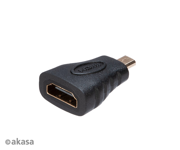 Akasa HDMI female to micro HDMI male adapter, UHD 4K@60Hz, *HDMIF, *MHDMIM