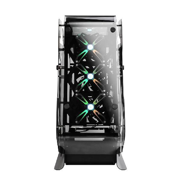 Zalman Z-Machine 500, Open frame Case (ATX Mid Tower) / - 2mm of Full anodized Aluminum chassis / - 5mm of Curved Tempered Glass on front, top and flat glass on left & right side / - 4 x 120mm RGB fans included (SF120) / - Z-SYNC included