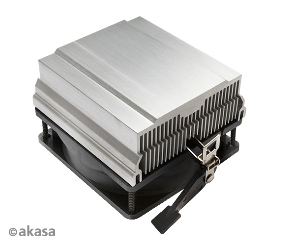 Akasa CPU Cooler for AMD, 95W TDP, AM2/3/4, FM1/2/3. Alu heatsink, 80 mm FAN