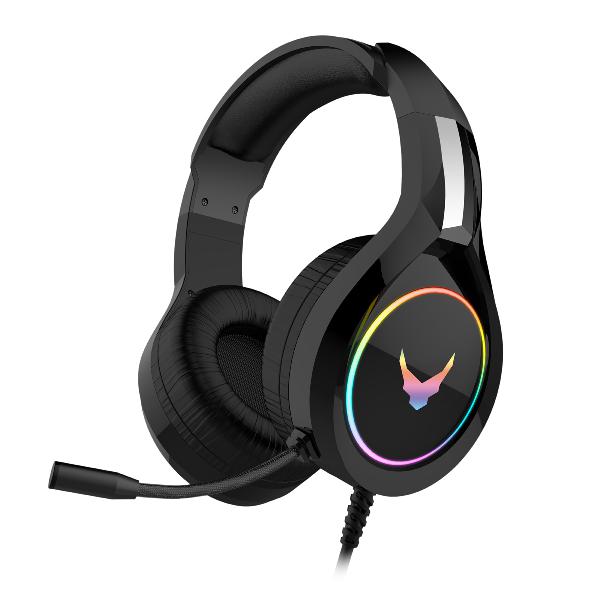Varr Gaming Headset Hi-Fi Stereo, black with RGB backlight, 109 dB, 50mm drivers, sensitive microphone, comfortable wear