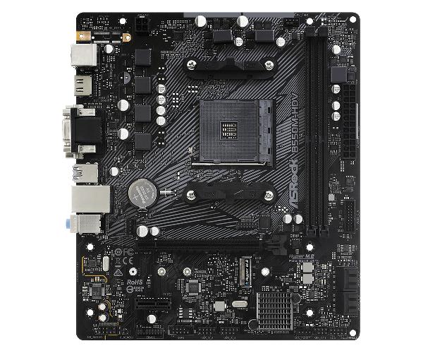 Asrock B550M HDV, microATX, AM4, 2xDDR4, 4x SATA3, 2x M.2, 6x USB3.2 gen1, Realtek Gigbit LAN