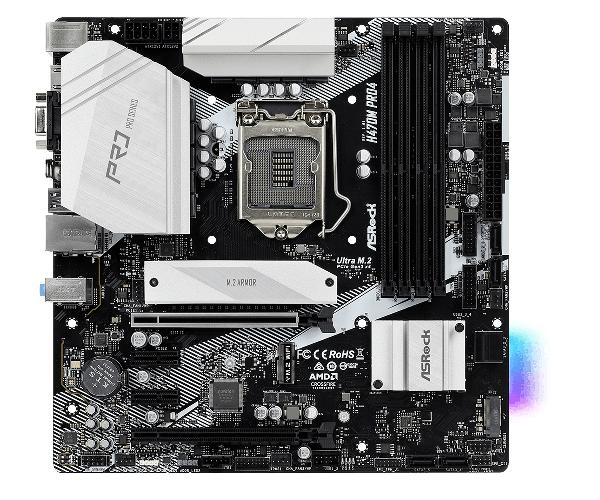 ASRock H470M Pro4, Intel H470, Socket 1200, M-ATX, HDMI,DP, 4xDDR4, 2 x PCIe-ex 16, retail