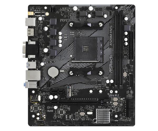 Asrock A520M-HVS - Motherboard - micro ATX - Socket AM4 - AMD A520