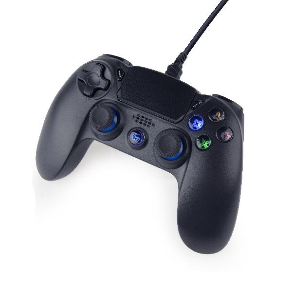 Gembird bedrade game controller voor PlayStation 4 of PC - dual vibration and headset socket