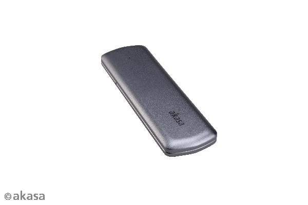 Akasa Portable M.2 SATA/NVMe SSD to USB 3.2 Gen 2 (10 Gb/s) Aluminium Enclosure