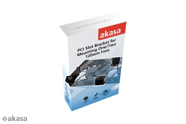 Akasa PCI Slot Bracket for Mounting One/Two 120mm Fans