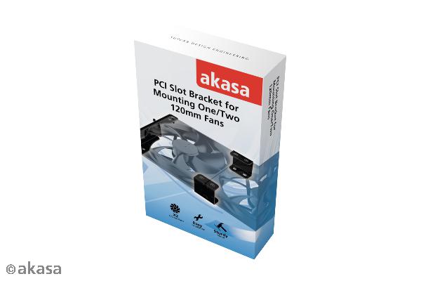 Akasa PCI Slot Bracket for Mounting One/Two 120mm Fans