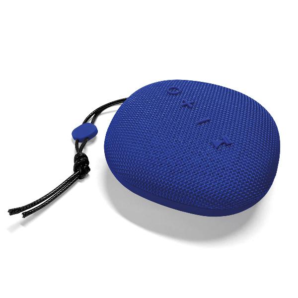 Platinet Outdoor wireless Speaker IPX5 waterproof, 6W, cardreader + Bluetooth v5 + EDR, 1500mAh accu, 243g, BLAUW