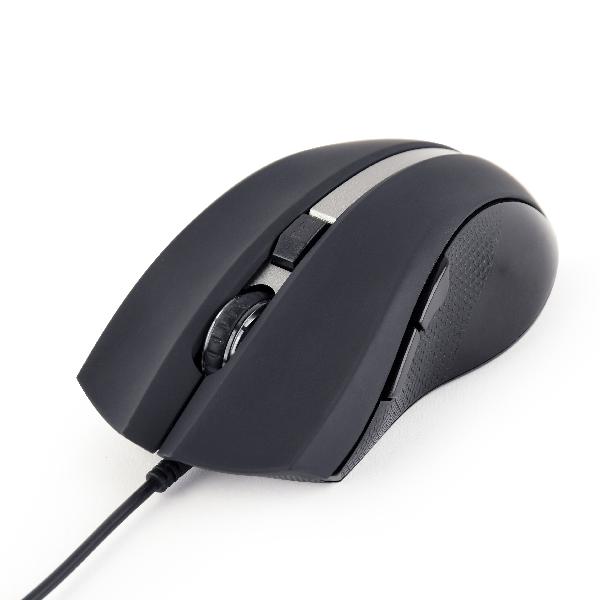 Gembird G-Laser gaming muis USB, instelbaar tot 2400 dpi, 6 knops, 1.8m kabel, zwart