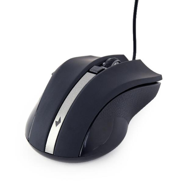 Gembird G-Laser gaming muis USB, instelbaar tot 2400 dpi, 6 knops, 1.8m kabel, zwart