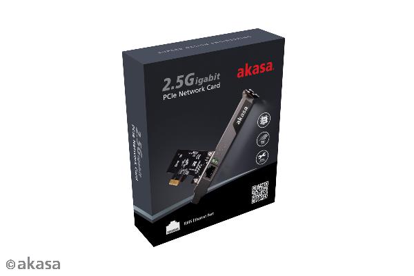 Akasa 2.5 Gigabit PCIe Network Card, Realtek Chipset