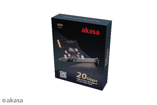 Akasa 20Gbps USB 3.2 Gen 2x2 Type-C to PCIe Host Card