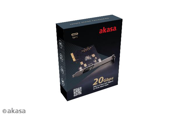 Akasa 20Gbps USB 3.2 Gen 2x2 Type-C to PCIe Host Card