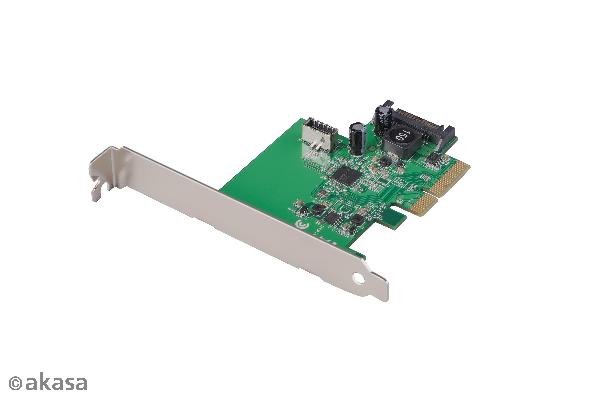 Akasa 10Gbps USB 3.2 Gen 2 Internal 20-pin Connector to PCIe Host Card