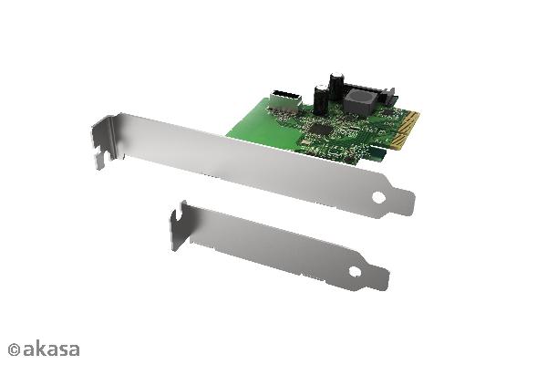 Akasa 10Gbps USB 3.2 Gen 2 Internal 20-pin Connector to PCIe Host Card